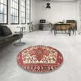 thumbnail image 3 of Ahgly Company Indoor Square Traditional Red Persian Area Rugs, 5' Square, 3 of 6