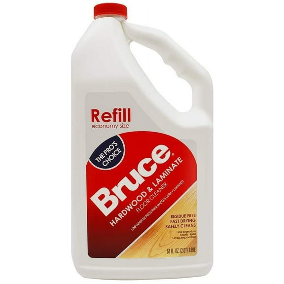Bruce Hardwood and Laminate All No-Wax Urethane Finished Floor Cleaners, 64 Fluid Ounce, 2 Pack