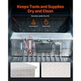 thumbnail image 5 of KFFKFF Heavy-Duty Aluminum Truck Bed Toolbox, Diamond Plate Storage Chest with Side Handles and Locking Mechanism, Organizer for Trailers, Pickups, Truck Beds, and RVs, 49"x15"x15", Silver, 5 of 8