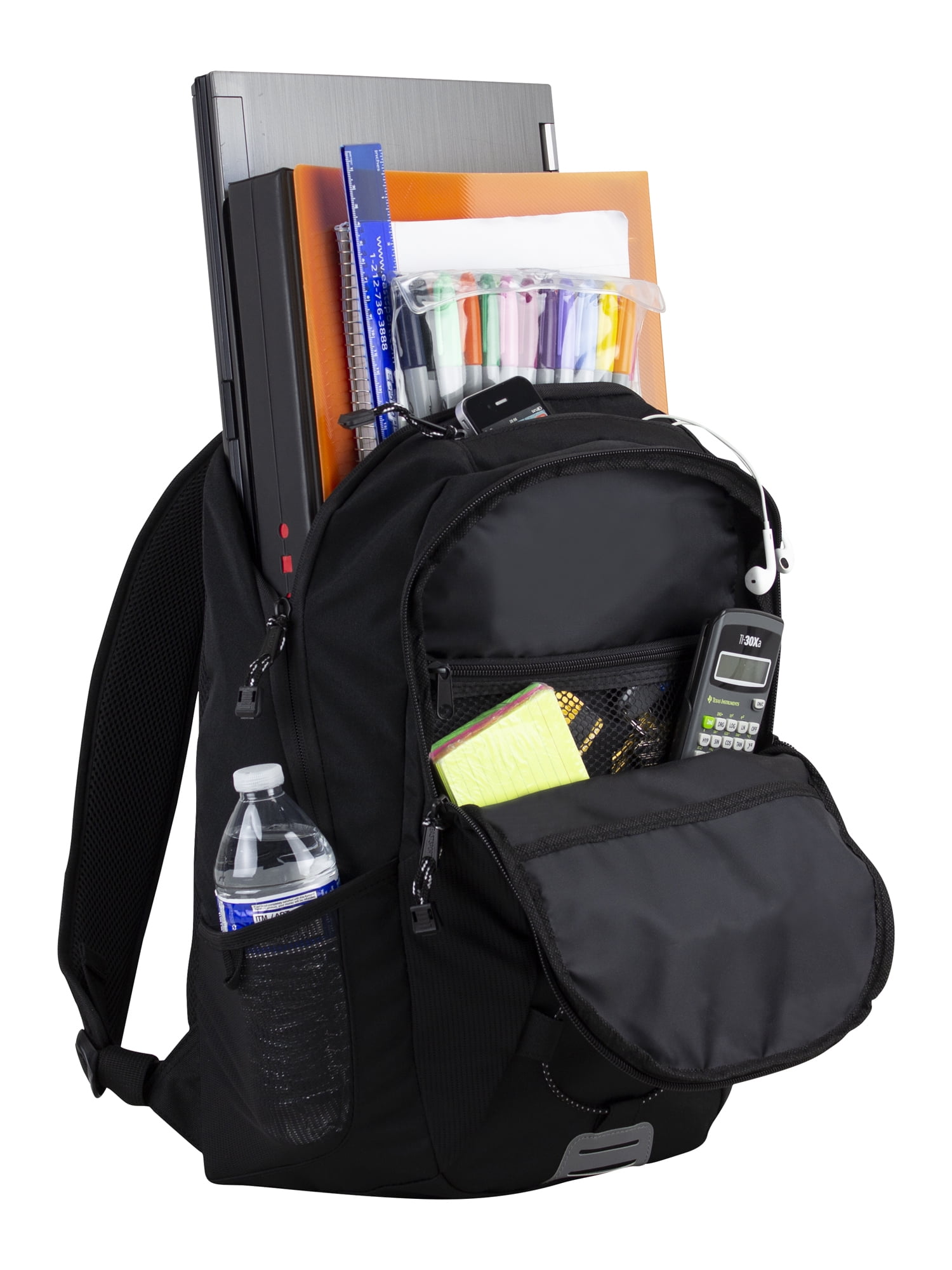 Eastsport Unisex Summit Bungee Backpack, Black