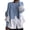 Light Blue, variant on comerut Women Autumn Sweater Long Sleeves Irregular Button Decoration Loose Color Matching Warm Patchwork Crew Neck Autumn Blouse Female Clothes