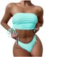 thumbnail image 1 of Traje de baño de playa con correa superior de tubo trasero de color sólido dividido sexy para mujer Fridja  nalpqowj23410, 1 of 5