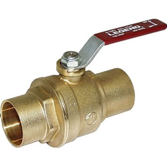 Legend Valve 1-1/2 S-1001 No Lead Forged Brass Full Port Ball Valve