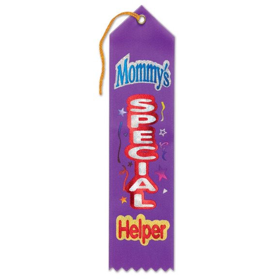 6 Pack Bulk Mommy's Special Helper Award Ribbon