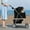 BLACK, variant on CL.HPAHKL Pet Stroller Foldable Pet Stroller Travel Stroller for Cats and Medium Dogs Includes 360 Degree Front Wheel Swivel,Mesh Panels and Canopy, Storage Basket, Cup Holder,Black
