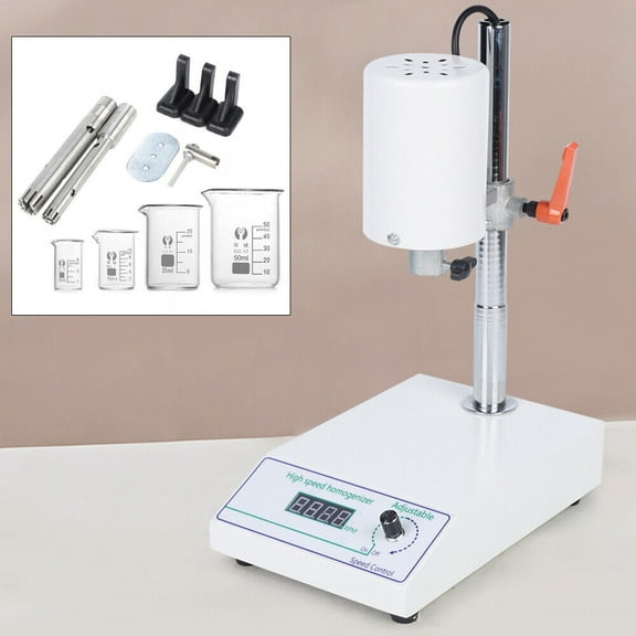 Miumaeov FSH-2A High Speed Homogenizer Lab Mixer Disperser Emulsifier 5~1000ml Speed Adjustable 8000~22000rpm