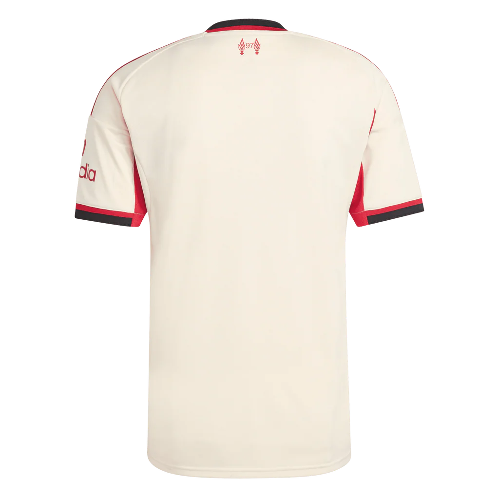 Adidas Liverpool FC Away Men's Long Sleeve Soccer Jersey Red photo 3