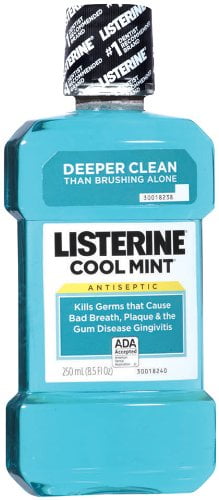 Listerine Antiseptic Mouthwash, Cool Mint - 250 ml