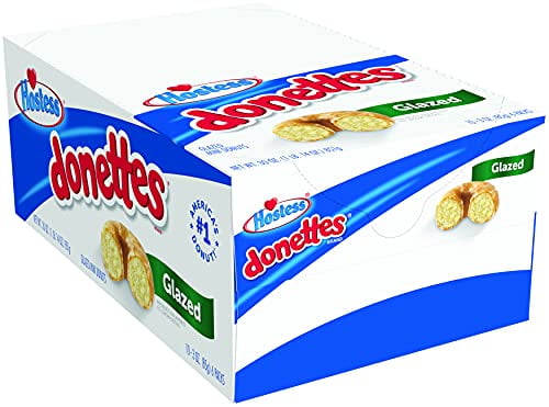Hostess, Donettes Mini Glazed Donut, Count 10 (3.7 oz) - Cakes & Muffins / Grab Varieties & Flavors