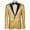 Gold, variant on HOOMEUMY Mens Dress Jacket Slim Fit Tailcoat Sequin Dress Coat Swallowtail Party Wedding Blazer Suit Jacket (Red,S)