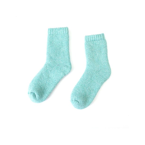 Sonducket 1 par de calcetines cálidos gruesos de Color sólido cómodos de invierno para el hogar, oficina, trabajo, correr, Camping, ciclismo, Medias mujer verde Sonducket AP013175-10