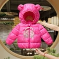 thumbnail image 2 of Hpgjzj Winter Coats Puffer Padded Jacket for Toddler Boys Girls Kids Light Outwear Cute Bear Ears with Hoods Clothing, 2 of 3