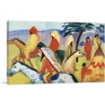 thumbnail image 1 of ARTCANVAS Reitende Indianer Beim Zelt 1911 Canvas Art Print by August Macke - Size: 26" x 18" (1.50" Deep), 1 of 9