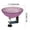 Purple, variant on FEOLGEHLY Deck Mounted Bird Bath for Outside, Metal Bird Feeders Bowl with Adjustable Sturdy Steel Fence Clamp, Bee Watering Station for Garden, for Garden Patio Yard Deck Balcony Railing, Hot Pink