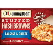 Jimmy Dean Stuffed Hash Browns with Sausage and Cheese, Frozen Breakfast, 4 Count