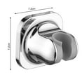 thumbnail image 5 of Tnobhg No Punching Shower Base Self-adhesive Wall-mounted Anti-slip Great Load Bearing Adjustable Angle Handheld Shower Head Holder Bracket, 5 of 7