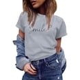 thumbnail image 4 of MEICHEN Women's Heart Graphic T Shirt Casual Short Sleeve Crew Neck Loose Fit Tee Summer Fashion Clothing for Women, 4 of 5