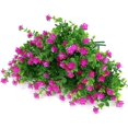 thumbnail image 4 of Artificial Fake Flowers Outdoor, Fake Plastic Greenerywedding Farmhouse Decor 8 Pcs Red Lotus, 4 of 5