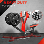 Seated Row Machine, GYHPD Plate Loaded Back Machines with Independent Arms, Multi Grip Positions with Rotating Handles, Upper Body Workout for Home Gym Workout Station