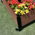 thumbnail image 4 of Mobile Deckside Planter w/ Trellis Brown, 4 of 9