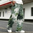 thumbnail image 6 of GrmtClth Men's Cargo Pants Outdoor Camouflage Breathable Loose Straight Leg Drawstring Waist Daily Wear Pants 3XL, 6 of 7