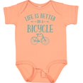 thumbnail image 3 of Inktastic Life's Better on a Bicycle Girls Baby Bodysuit, 3 of 5
