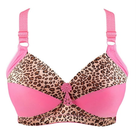 

Womens Everyday Bras Clearance Plus Size Bib Pants Coverall Thin Steel Ring Free Undershirts Bandeau Bra With Support Pink S