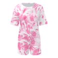 thumbnail image 4 of LUOGENLI Toddler Girls Summer Outfits 6T Girls Summer T Shirt and Shorts Set with Side Pockets Shorts Set Girls Music Lover Shirt and Shirts Set Girls 4th of July Outfit Size 6 8-9 Years, 4 of 5