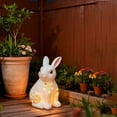 thumbnail image 6 of FYHALE Easter Solar Bunny Figurine Creatives Hollow Out Light Up Bunny Festive Decorative Lighted Ornament, 6 of 6