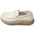 thumbnail image 2 of Zapatos informales de PU para mujer, zapatos de suaves y cómodos, zapatillas de deporte sin cordones, parte inferior gruesa, ropa de calle beis 39, 2 of 8