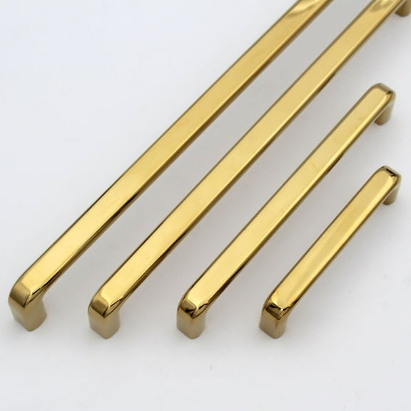Modern Curved PVD Gold Handles Pulls Cabinet Drawer Dresser Furniture Knob Handle Pulls - 1 pcs, Size- 6.7 Inch