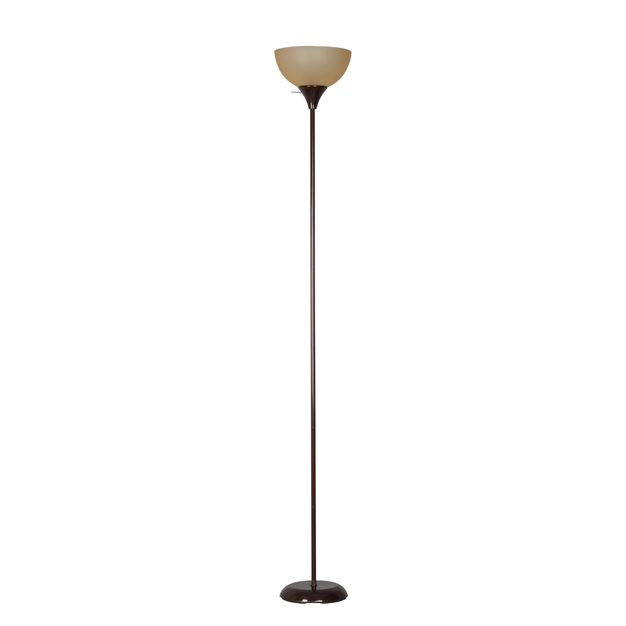 Mainstays 71 in Brown Floor Lamp