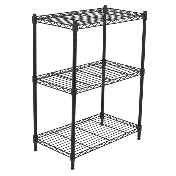 Best 3Tier Wire Shelving Flat Black Heavy Duty Shelf