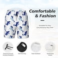thumbnail image 5 of Fotbe Party Shark Cute Men’s Swim Trunks Quick Dry Swim Shorts Board Shorts with Mesh Lining-X-Large, 5 of 9