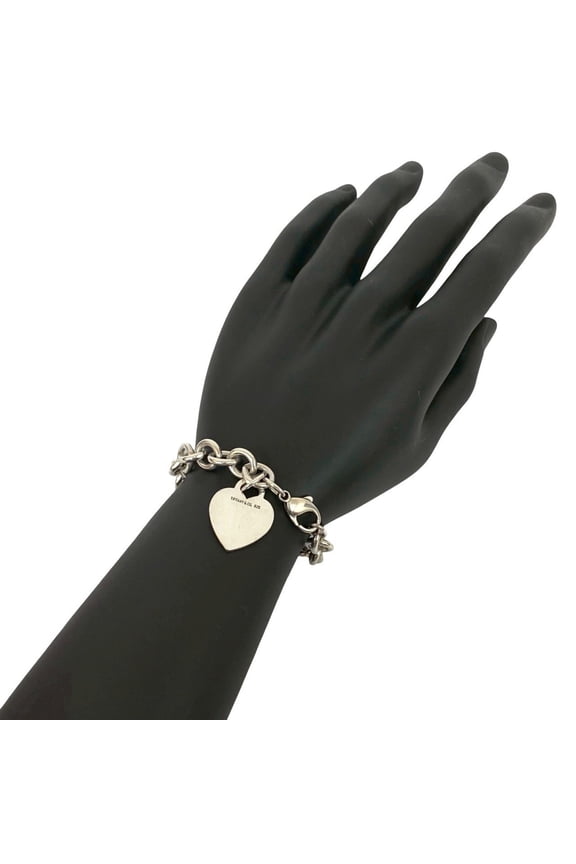 Pre-Owned TIFFANY & Co. Tiffany Return to Heart Tag Bracelet, 925 Sterling Silver,... (Good)