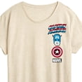 thumbnail image 3 of Marvel Captain America - Logo Stack - Women's Short Sleeve Graphic T-Shirt, 3 of 5