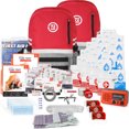 thumbnail image 1 of 72 HRS Trousse de Survie d'Urgence de Luxe - Trousse d'Évacuation Robuste 72 Heures pour Séisme, Ouragan, Tsunami, Hiver, Occultation - Comprend Trousse de Premiers Soins d'Urgence, Eau, Nourriture (Rouge 4 Personnes), 1 of 5