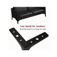 thumbnail image 5 of Patas De Muebles Elevadores De Cama Sofá Apilables 4 Pz 13cm NEGRO, 5 of 5