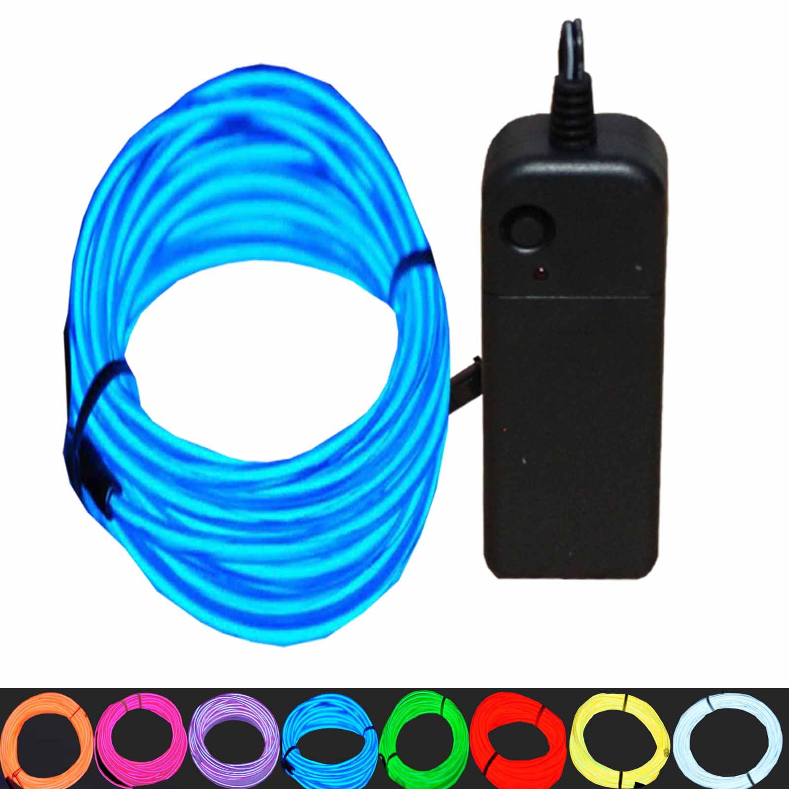 JYtrend 9ft Neon El Wire light Strobe Rope Light for Party, Burning