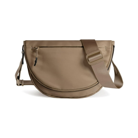 Bandolera MEISEY Crescent Moon Fashion de nailon, color café