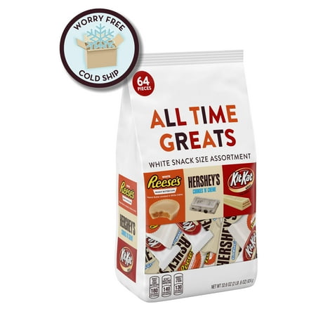 Hershey's, All Time Greats White CrÃ¨me Snack Size Candy Assortment, 64 Pieces, 32.5 Oz