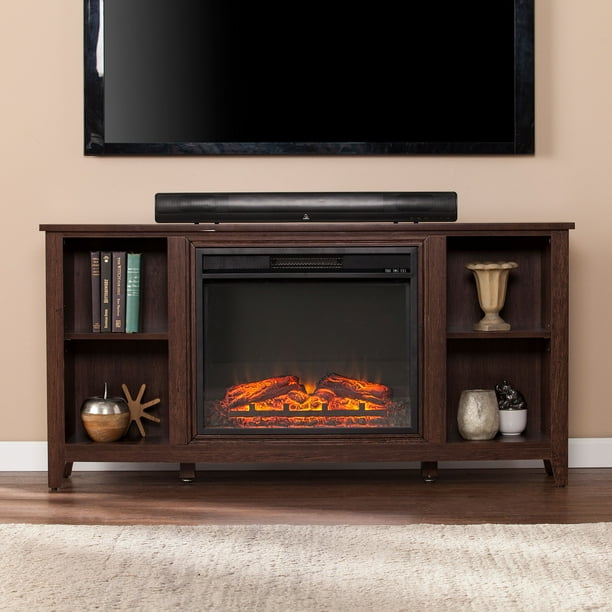 Paxifyre Electric Fireplace TV Stand, For TV's up to 50", Espresso