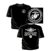 Fleet Marine Force Corpsman T-Shirt- Black