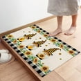 thumbnail image 4 of Kitchen Rugs Set of 2 Spring Sunflower Gnome Kitchen Mats Rugs Non Skid Washable Anti Fatiguee Black White Buffalo Plaid Water Absorption Doormat Carpet for Bedroom/Bathroom 17x30in+17x63in, 4 of 6