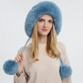 thumbnail image 4 of Herrnalise Women's And Winter Pullover Cap, Wool Ball, Outdoor Thickened Plush, Cold Insulation, Solid Color Knitted Hat, 4 of 5