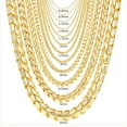 thumbnail image 6 of Nuragold 10K Real Yellow Gold Solid Franco Diamond Cut Chain Necklace 16"-30" (0.6mm-6mm) Italian Jewelry for Men & Women, 6 of 14