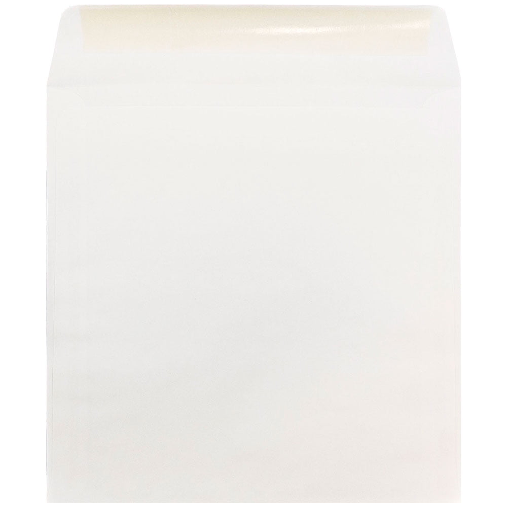 JAM Paper 10 x 10 Large Square Invitation Envelopes, White, 50 per Pack