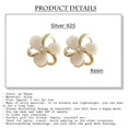 thumbnail image 5 of Here's an elegant and compelling product description for your **Flower Shaped Resin Earrings**:\n\n \n\n🌸 **Elegant Flower Shaped Resin Earrings –, 5 of 5