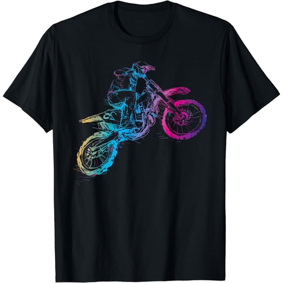Dirt Bike Riding Motocross Lover Kids Boys Motorcycle Rider T-Shirt