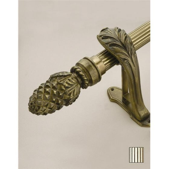 Palas 1073 Curtain Rod Set 1 75 In Silver Leaf 94 Palas 1073 Curtain Rod Set 1 75 In Silver Leaf 94 Com